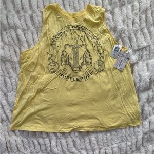 NWT Hufflepuff Yellow Sleeveless Top